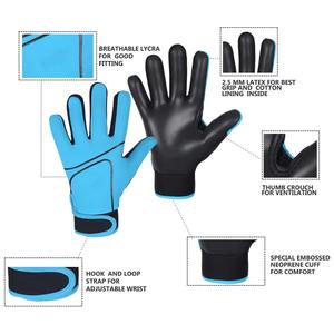Guantes de Fútbol Gaélico GAA de Primera Calidad, Material de Látex Negro y Poliéster, Guantes de Seguridad Cómodos para Portero - Product Image 5