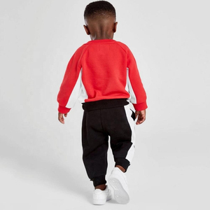 Ensemble de survêtement pour enfants en coton 100% de qualité supérieure, pull uni, sweat à capuche d'hiver, vêtements de sport pour filles et garçons - Product Image 4