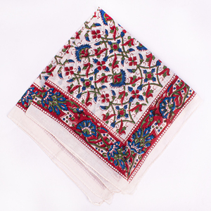 Pañuelo Cuadrado de Algodón con Estampado Floral, Estilo Casual Multifuncional para la Playa, Uso en las Cuatro Estaciones, Accesorio Unisex - Product Image 6