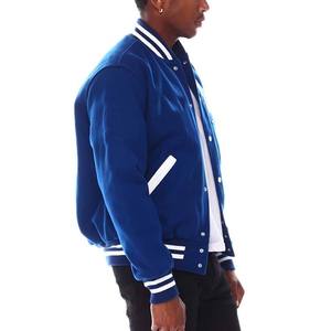 Men's Custom Logo Leather Varsity Jacket Embroidered Hip Hop Style Eco-friendly Breathable New Fashion Plus Size College - Product Image 6