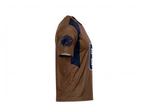 Maillot de football sublimé marron des Cougars numéro 6 très demandé, à manches courtes, uniforme d'équipe athlétique, maillot de sport respirant - Product Image 3
