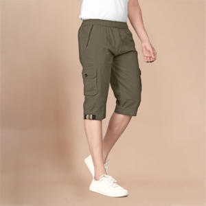 Pantalones Cortos Deportivos Casuales de Verano para Hombre, Cintura Elástica, Diseño Multibolsillos, Talla Personalizable OEM, Cómodos - Product Image 3