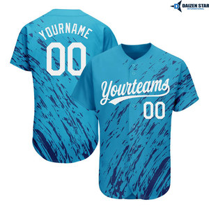 Custom Sublimation Baseball Jersey Team Uniform Breathable Athletic Sports Shirt - Product Image 5
