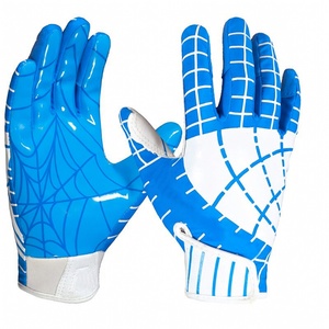 Guantes de fútbol americano resistentes al sudor con capas de malla transpirable que ayudan a los jugadores a mantener las manos secas y cómodas. - Product Image 1