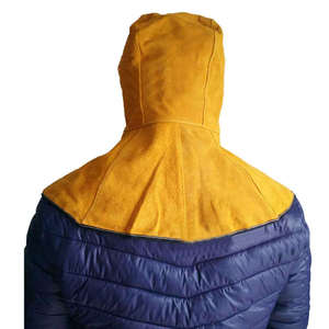 Casco de Soldadura de Cuero Vacuno, Resistente al Calor, Gorro de Trabajo para Pulir - Product Image 6
