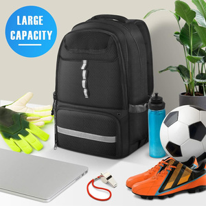 Sacs à dos de football personnalisés brodés, sacs d'équipe de football, équipement d'entraînement sportif, fabricant OEM Pakistan, exportation mondiale - Product Image 4