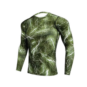 Conjuntos de Uniformes de Rashguard Personalizados de Alto Rendimiento para MMA y BJJ, Ropa de Compresión Elástica de Secado Rápido y Transpirable con Logotipo Frontal, Spandex/Nylon - Product Image 2