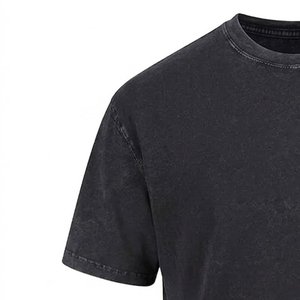 OEM Wholesale Custom Printed Logo Men's <b>Acid</b> Washed <b>Drop</b> Shoulder Oversized T-Shirts Premium Quality Thick Cotton Blank Tees Men - Product Image 5