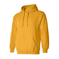 Sudadera con Capucha Amarilla Estampada Digitalmente Personalizada, Unisex, 100% Algodón, Mangas Largas, Ecológica, Estilo Urbano de Invierno, Talla Grande