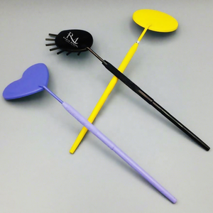 Ensemble de miroirs pour extensions de cils de 3 couleurs et 3 formes différentes avec poignée à prise diamantée / Miroir à cils à usage simple - Product Image 6