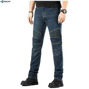 Jean de moto DAIZEN STAR avec protection en aramide, armure CE, pantalon de motard, tissu 220g, toutes saisons - Product Image 5