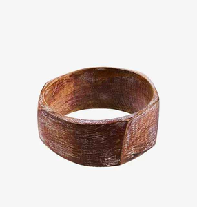 Brazalete de Madera de Estilo Étnico con Piedras de Diamante en Forma de Pera, Diseño Clásico Segmentado de Madera, Regalos Populares - Product Image 3