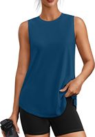 Elegante Camiseta Deportiva para Mujer, Verde, Sin Mangas, Cuello Redondo, con Botones de Encaje, Ecológica, Transpirable, de Punto, de Secado Rápido, Estilo Deportivo, ODM