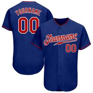 Camiseta de Béisbol Sublimada Personalizada, Estilo Americano, Uniforme de Equipo Impreso - Product Image 1