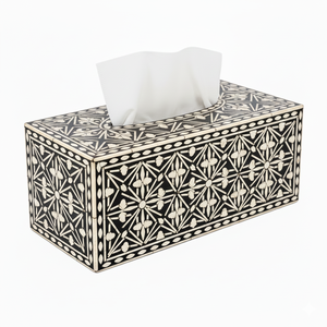 AZ ENTERPRISES Caja de pañuelos de madera clásica hecha a mano con diseño floral oriental, soporte decorativo para servilletas, ecológico y duradero - Product Image 4