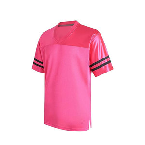 เสื้ออเมริกันฟุตบอลราคาส่ง รับสั่งทำโลโก้แบบซับลิเมชั่น เนื้อผ้าโพลีเอสเตอร์ระบายอากาศ แขนสั้น ชุดกีฬา - Product Image 1