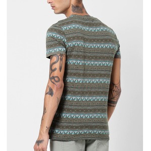 Wholesale Custom <b>Men's</b> Casual T-Shirt Vintage Ethnic <b>Animal</b> Print Oversized Breathable Short Sleeve O-Neck 100% Cotton Tee - Product Image 2