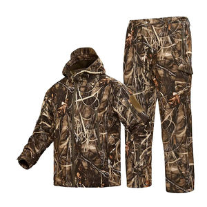 Traje de Pantalones de Caza Unisex de Alta Calidad, Diseño Sólido, Bolsillos Frontales Decorativos, Resistente al Viento, Transpirable, de Poliéster que Absorbe la Humedad - Product Image 1