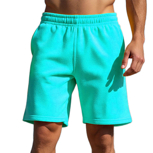 Wholesale Custom Logo Plain Men’s Athletic Shorts Breathable Cotton Fleece Gym Wear <b>Blank</b> Summer Casual Sweat Shorts - Product Image 5