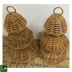 Árbol de Navidad de Ratán Hecho a Mano, Adorno de Ratán Tejido para Mesas de Comedor Navideñas y Decoración del Hogar de Temporada, de Vietnam - Product Image 6