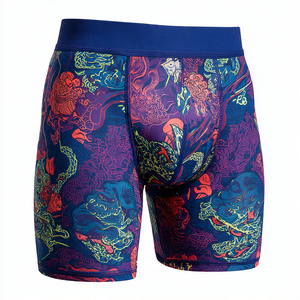 OEM Sublimation Underwear Men's 100% Spandex/Nylon Compression Shorts Men Active Workout Sublimation Underwear Shorts Mens - Product Image 6