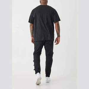 Jean Skinny Homme en Denim Extensible Déchiré Personnalisé, Taille Mi-Haute, Style Évasé, Nouveau Design Tendance, Vente Chaude en Gros - Product Image 6