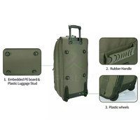 Sac de voyage léger et écologique en nylon et polyester, design spacieux, fermeture éclair, capacité 20-36L, poignée télescopique, 0,5 kg, pour vêtements et chaussures