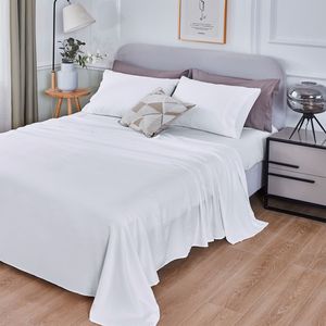 Set di lenzuola in microfibra per hotel, 3/4 pezzi, 1800 fili, con angoli profondi, stile americano, 6 pezzi, lenzuola piatte, floreali, tinta unita, 4 pezzi, lenzuola piatte - Product Image 2
