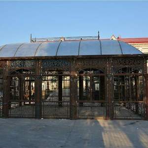 Gazebo en métal pour <span class=keywords><strong>jardin</strong></span> extérieur Serre en <span class=keywords><strong>verre</strong></span> pour <span class=keywords><strong>kiosque</strong></span> à café Serre - Product Image 1