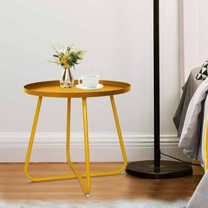 Mesa Auxiliar Metálica Keen Diseñada para un Estilo de Vida Contemporáneo que Ofrece Soporte Confiable y Encanto Visual - Product Image 1