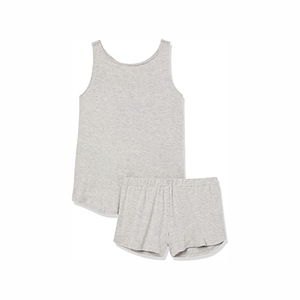100% Cotton Custom Summer 2-Piece Shorts Sets Women High Quality Casual Outdoor Top-Selling Solid Zipper <b>Patches</b> Rhinestone - Product Image 3