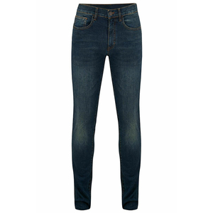 Jean en denim pour homme, taille haute, coupe droite, tricoté, lavable, écologique, séchage rapide, décontracté, long, qualité supérieure, Fourniture ODM - Product Image 2