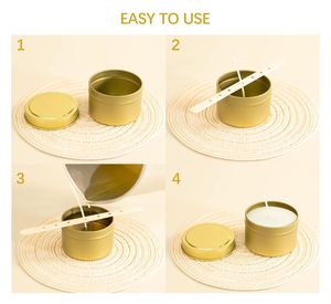 <b>Candle</b> Tins with Lids for <b>Candle</b> Making Empty Metal <b>Candle</b> Containers <b>Bulk</b> Reusable <b>Candle</b> Jars for DIY <b>Candles</b> Gifts - Product Image 5