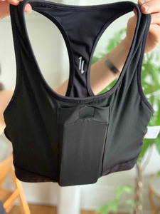 Sujetador deportivo de alto soporte para niñas, talla grande, ligero, elástico, con logo frontal y tirantes en Y para correr, gimnasio, entrenamiento y yoga - Product Image 5