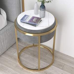 Metal Luxury Modern Furniture Marble Top <b>Side</b> <b>Table</b> <b>Gold</b> Plated Metal End <b>Table</b> for Living Room, Office, Hallway India Sale - Product Image 6
