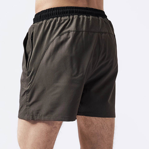 Men's Eco-Friendly Breathable Quick Dry Polyester/Nylon Shorts Solid Color Drawstring Waist Casual Mid Rise Knitted Gym Shorts - Product Image 5