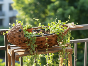 Panier de rangement en rotin naturel fait main en forme de poisson pour fruits, collations et décoration intérieure, fabriqué au Vietnam - Product Image 4