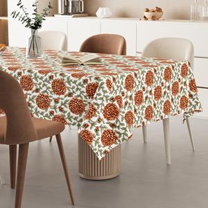 Mantel de Algodón Estampado a Mano Ecológico, Textil Sostenible para el Hogar, Venta al por Mayor OEM y ODM para Uso Doméstico - Product Image 2