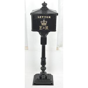 Outdoor Home Decoration Ground Mount Vintage Post <b>Box</b> With Pillar Stand Weather Resistance Durable Letter <b>Box</b> For Garden Decor - Product Image 5