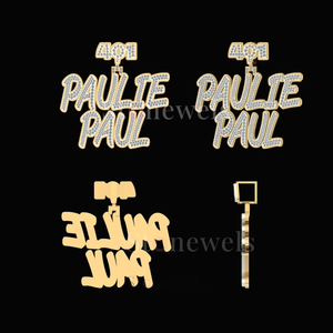 Collier Paulie Paul personnalisé avec logo ODM OEM, pendentif de créateur, bijoux fins, pendentifs et breloques en acier inoxydable, bijoux d'usine - Product Image 2