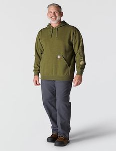 Sudadera con Capucha para Hombre, Color Verde Oliva, Corte Regular, Diseño con Bolsillos, Estilo Casual para Otoño - Product Image 5