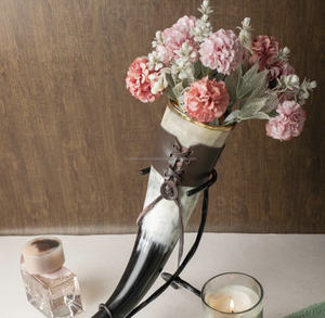 Elegante cuerno vikingo para beber, tamaño personalizado, soporte de cuero Premium, técnica pulida de calidad nueva y Premium, artesanías naturales - Product Image 2