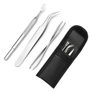 Juego de Pinzas para Eliminar Garrapatas de Animales, Acero Inoxidable de Grado Quirúrgico, Alta Demanda, 3 Piezas, para Perros, Gatos y Humanos - Product Image 1