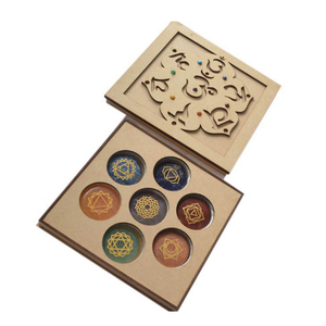 Wholesale Price 7 Chakra Healing Stone Box Natural Crystal Healing Energy <b>Orgonite</b> Crystal Chips Resin Pendant Necklace Set - Product Image 2