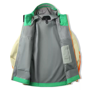 Custom Cheap Rate Men <b>Winter</b> Windbreaker <b>Jacket</b> Canvas <b>Waterproof</b> Hooded Breathable Custom Logo/Designs Contrasting Colors - Product Image 3