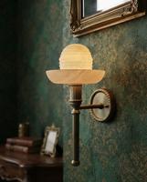 Lampe LED murale moderne avec abat-jour en verre pour la lecture en chambre à coucher, décoration intérieure