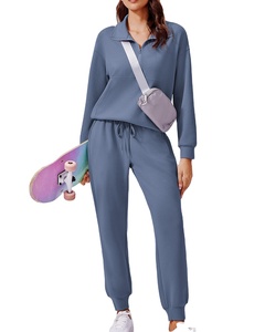 Nuevo conjunto de 2 piezas de algodón de manga corta para mujer, camiseta de gran tamaño transpirable con cuello redondo y pantalones cortos para el verano - Product Image 2