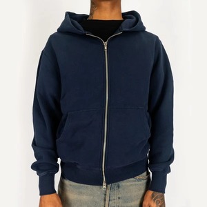 New Custom Zipper Hoodie Winter Fashion Brand Cotton Zipper-Up for Private Labels with Digital Printing & Embroidery - Product Image 5