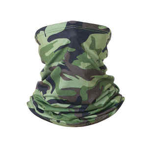 Masque facial unisexe pour l'extérieur, imprimé camouflage, respirant, imperméable, en polyester, cache-cou réglable pour adultes, chasse, pêche, cyclisme, course à pied - Product Image 3
