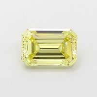 Diamante Cultivado en Laboratorio con Forma de Esmeralda de Aspecto Natural, 1.00-1.10 Quilates, Color Amarillo Fantasía, Claridad VS2, Piedra Suelta Certificada para Joyería de Lujo